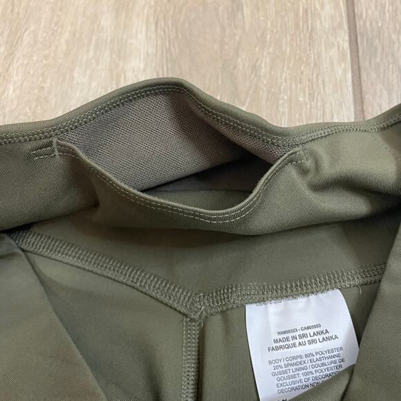 Nike Dri-Fit Leggings Green Leopard Swoosh Ankle Length Women’s Medium - Picture 8 of 12